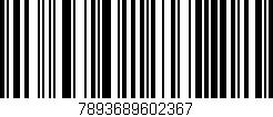 Código de barras (EAN, GTIN, SKU, ISBN): '7893689602367'