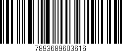 Código de barras (EAN, GTIN, SKU, ISBN): '7893689603616'