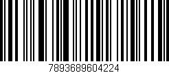 Código de barras (EAN, GTIN, SKU, ISBN): '7893689604224'