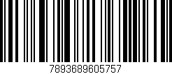 Código de barras (EAN, GTIN, SKU, ISBN): '7893689605757'