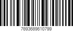 Código de barras (EAN, GTIN, SKU, ISBN): '7893689610799'