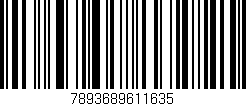 Código de barras (EAN, GTIN, SKU, ISBN): '7893689611635'