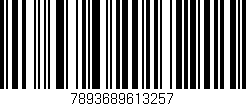 Código de barras (EAN, GTIN, SKU, ISBN): '7893689613257'