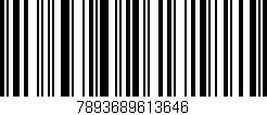 Código de barras (EAN, GTIN, SKU, ISBN): '7893689613646'