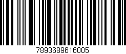 Código de barras (EAN, GTIN, SKU, ISBN): '7893689616005'