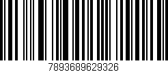 Código de barras (EAN, GTIN, SKU, ISBN): '7893689629326'
