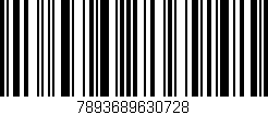 Código de barras (EAN, GTIN, SKU, ISBN): '7893689630728'