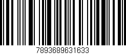 Código de barras (EAN, GTIN, SKU, ISBN): '7893689631633'