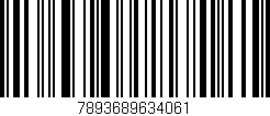 Código de barras (EAN, GTIN, SKU, ISBN): '7893689634061'