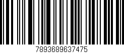 Código de barras (EAN, GTIN, SKU, ISBN): '7893689637475'
