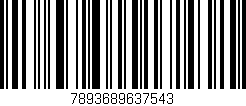 Código de barras (EAN, GTIN, SKU, ISBN): '7893689637543'