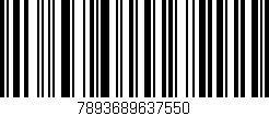 Código de barras (EAN, GTIN, SKU, ISBN): '7893689637550'