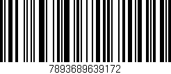 Código de barras (EAN, GTIN, SKU, ISBN): '7893689639172'