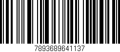 Código de barras (EAN, GTIN, SKU, ISBN): '7893689641137'