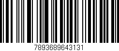 Código de barras (EAN, GTIN, SKU, ISBN): '7893689643131'