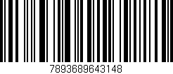 Código de barras (EAN, GTIN, SKU, ISBN): '7893689643148'