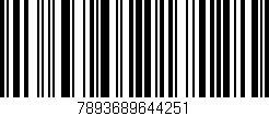 Código de barras (EAN, GTIN, SKU, ISBN): '7893689644251'