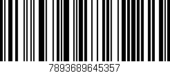 Código de barras (EAN, GTIN, SKU, ISBN): '7893689645357'