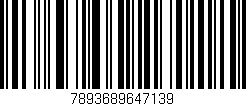 Código de barras (EAN, GTIN, SKU, ISBN): '7893689647139'