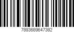 Código de barras (EAN, GTIN, SKU, ISBN): '7893689647382'