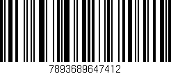 Código de barras (EAN, GTIN, SKU, ISBN): '7893689647412'