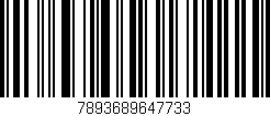 Código de barras (EAN, GTIN, SKU, ISBN): '7893689647733'