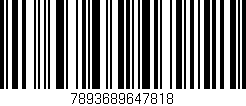 Código de barras (EAN, GTIN, SKU, ISBN): '7893689647818'