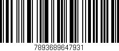 Código de barras (EAN, GTIN, SKU, ISBN): '7893689647931'
