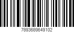 Código de barras (EAN, GTIN, SKU, ISBN): '7893689649102'