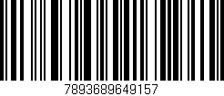 Código de barras (EAN, GTIN, SKU, ISBN): '7893689649157'