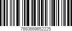 Código de barras (EAN, GTIN, SKU, ISBN): '7893689652225'