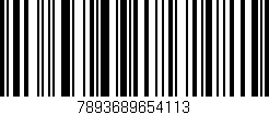 Código de barras (EAN, GTIN, SKU, ISBN): '7893689654113'