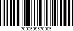 Código de barras (EAN, GTIN, SKU, ISBN): '7893689670885'