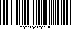 Código de barras (EAN, GTIN, SKU, ISBN): '7893689670915'