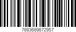 Código de barras (EAN, GTIN, SKU, ISBN): '7893689672957'
