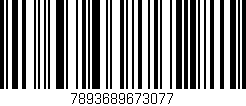 Código de barras (EAN, GTIN, SKU, ISBN): '7893689673077'