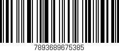 Código de barras (EAN, GTIN, SKU, ISBN): '7893689675385'