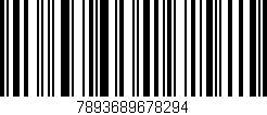 Código de barras (EAN, GTIN, SKU, ISBN): '7893689678294'