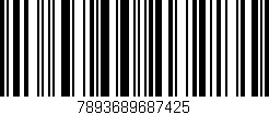 Código de barras (EAN, GTIN, SKU, ISBN): '7893689687425'