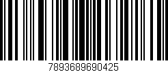 Código de barras (EAN, GTIN, SKU, ISBN): '7893689690425'