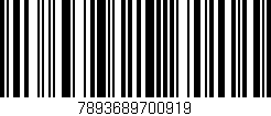 Código de barras (EAN, GTIN, SKU, ISBN): '7893689700919'