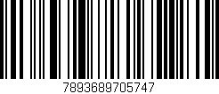 Código de barras (EAN, GTIN, SKU, ISBN): '7893689705747'