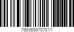 Código de barras (EAN, GTIN, SKU, ISBN): '7893689707017'