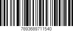 Código de barras (EAN, GTIN, SKU, ISBN): '7893689711540'