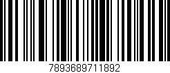 Código de barras (EAN, GTIN, SKU, ISBN): '7893689711892'