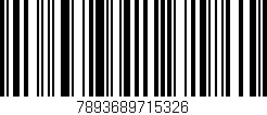 Código de barras (EAN, GTIN, SKU, ISBN): '7893689715326'