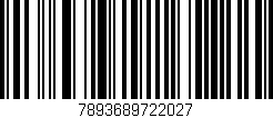 Código de barras (EAN, GTIN, SKU, ISBN): '7893689722027'