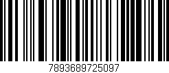 Código de barras (EAN, GTIN, SKU, ISBN): '7893689725097'