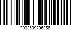 Código de barras (EAN, GTIN, SKU, ISBN): '7893689736956'
