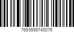 Código de barras (EAN, GTIN, SKU, ISBN): '7893689740076'